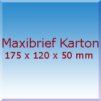 Maxibrief Karton 175x120x50mm